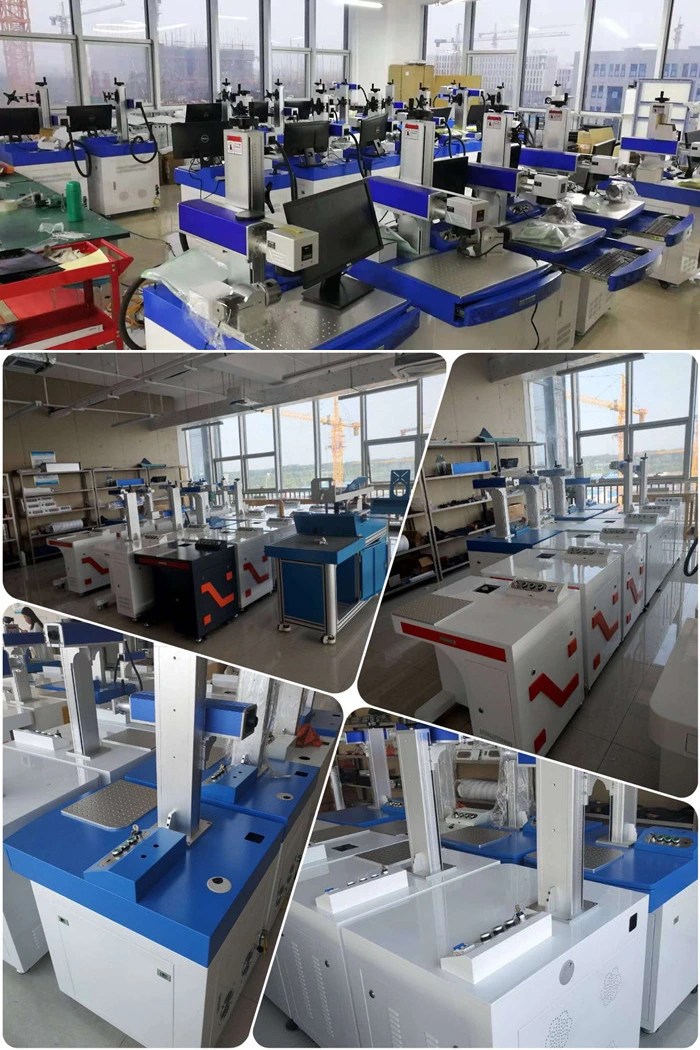 Metal Pot 3D Auto Focus Dynamic Curved Surface Fiber Laser Marking Machine Equipment