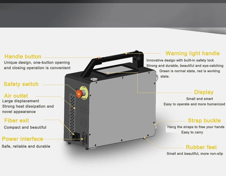 Rust Removal Machine Price Pulsed Laser Paint Cleaning Machine for Metal Mould Cleaning